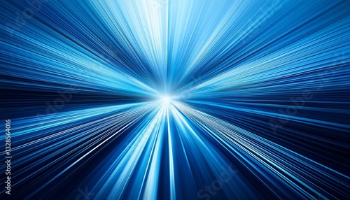 radial blur blue rays abstract background