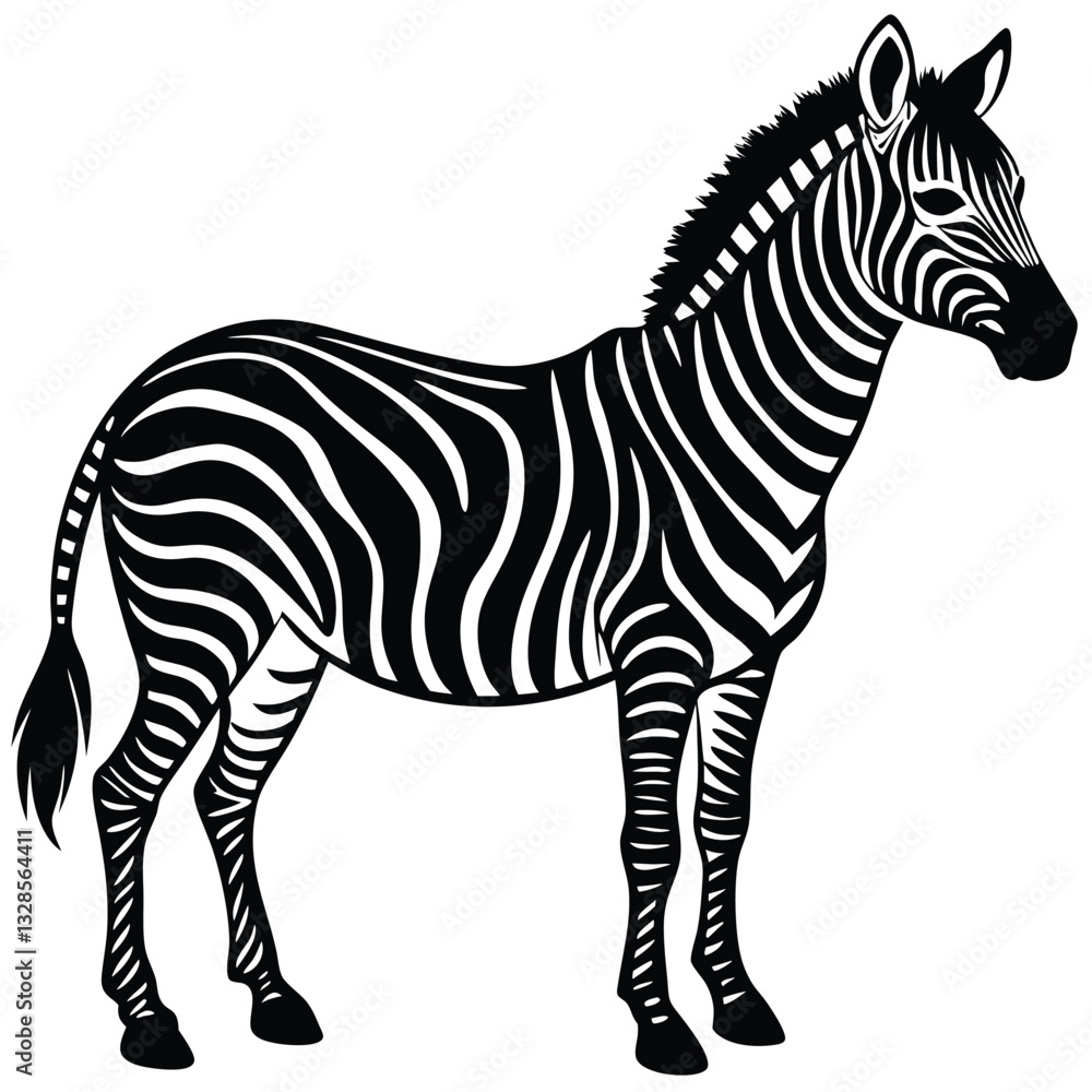 Fototapeta premium zebra silhouette