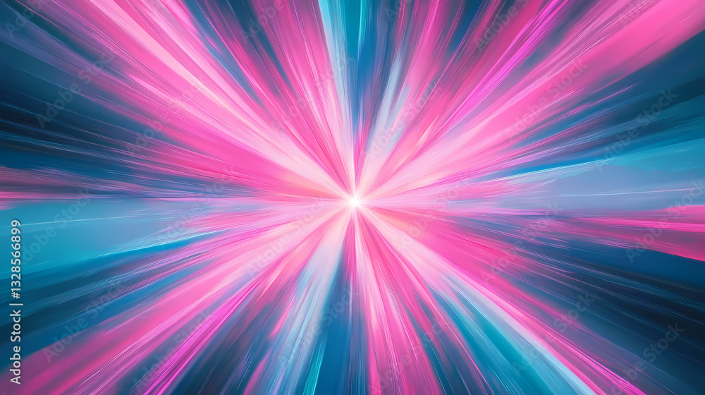 Fototapeta premium Radiating Light with Dynamic Colors
