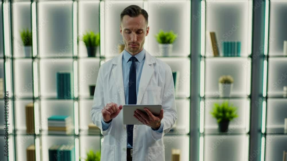 The Doctor Using Tablet The Doctor Using Tablet