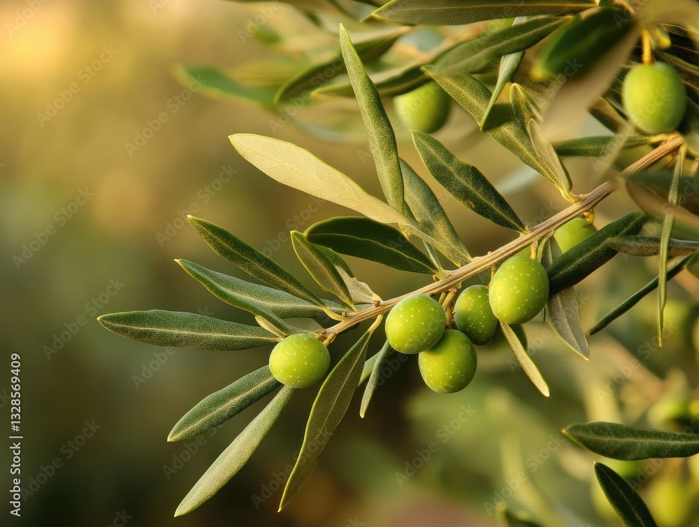 Mediterranean Olive Branch Sunlight Harvest. Mediterranean Olive Branch Sunlight Harvest.