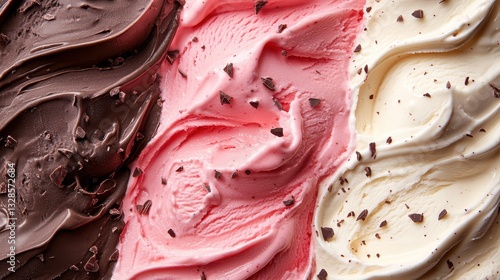 Neapolitan Ice Cream Texture with Vibrant Layered Confectionery