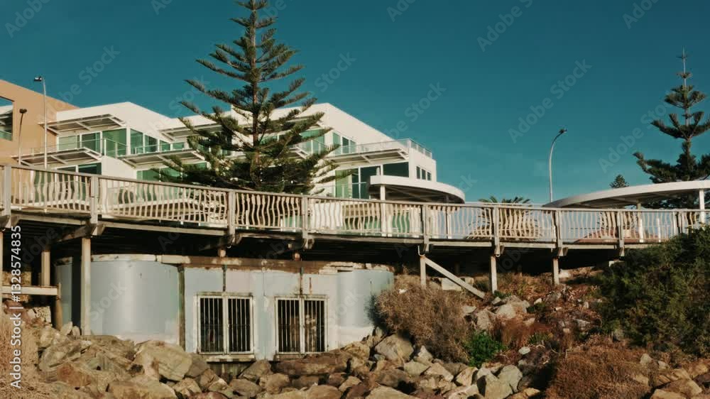 Handheld 4K Coastal White Apartments at Beach Sunset Cinematic (24fps) Handheld 4K Coastal White Apartments at Beach Sunset Cinematic (24fps)