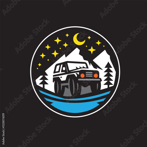 off road car ector logo illustration eps 10