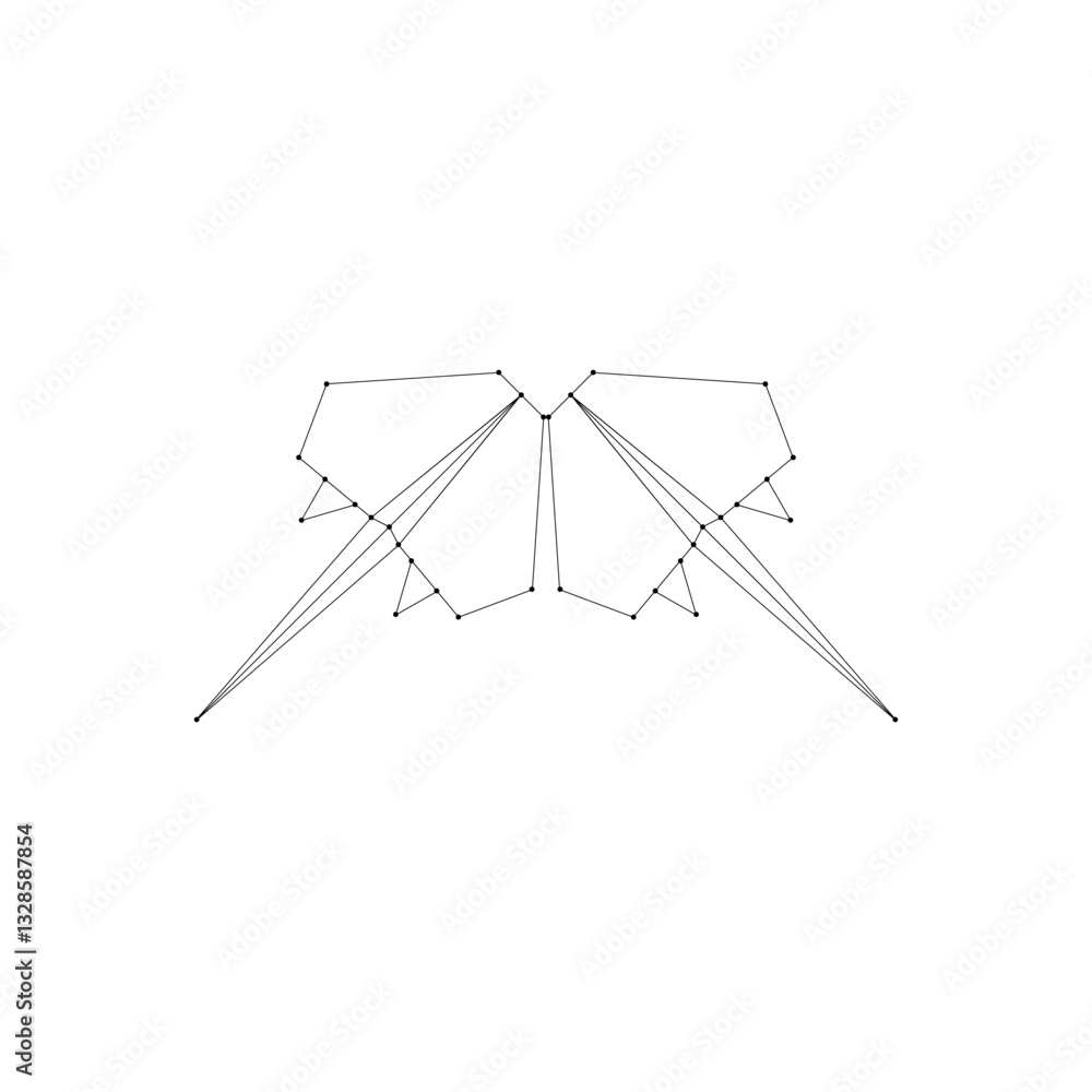 Pair Stingray Fish Polygonal Lines, can use for Logo, Pictogram, Aquatic Animal Figure, Website, Apps, or Graphic Design Element. Vector Illustration Pair Stingray Fish Polygonal Lines, can use for Logo, Pictogram, Aquatic Animal Figure, Website, Apps, or Graphic Design Element. Vector Illustration