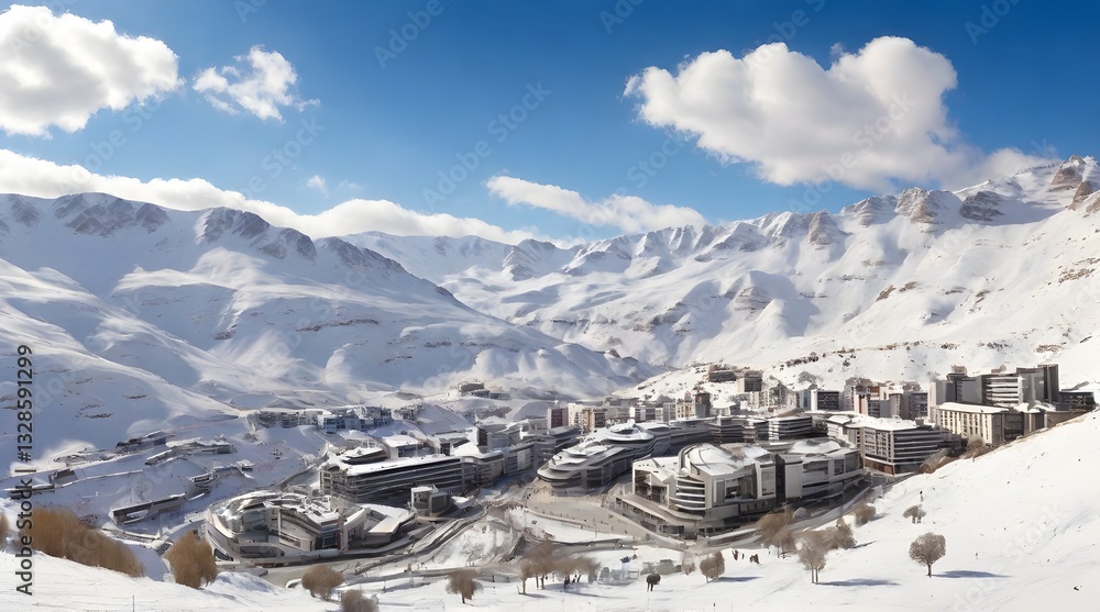 Sierra Nevada Spain Ski resort.generative.ai
