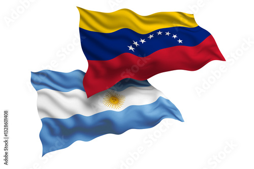 Venezuela and Argentina Friendship Flags Diplomatic Relations of Two countries, Sports competition Free Download Venezuela and Argentina Friendship Flags Diplomatic Relations of Two countries, Sports competition - GFXLoad
