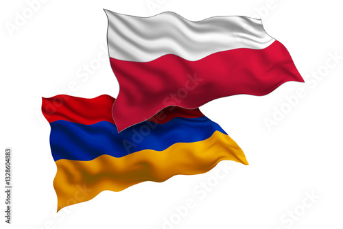 Poland and Armenia Friendship Flags Diplomatic Relations of Two countries, Sports competition
