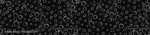Doodle seamless pattern of soap drawn by chalk or pastel crayon. Charcoal water bubbles repeating elements. Chalk sketch rounded fizzy drink shapes. Vector background of aqua shower drop and sparkle