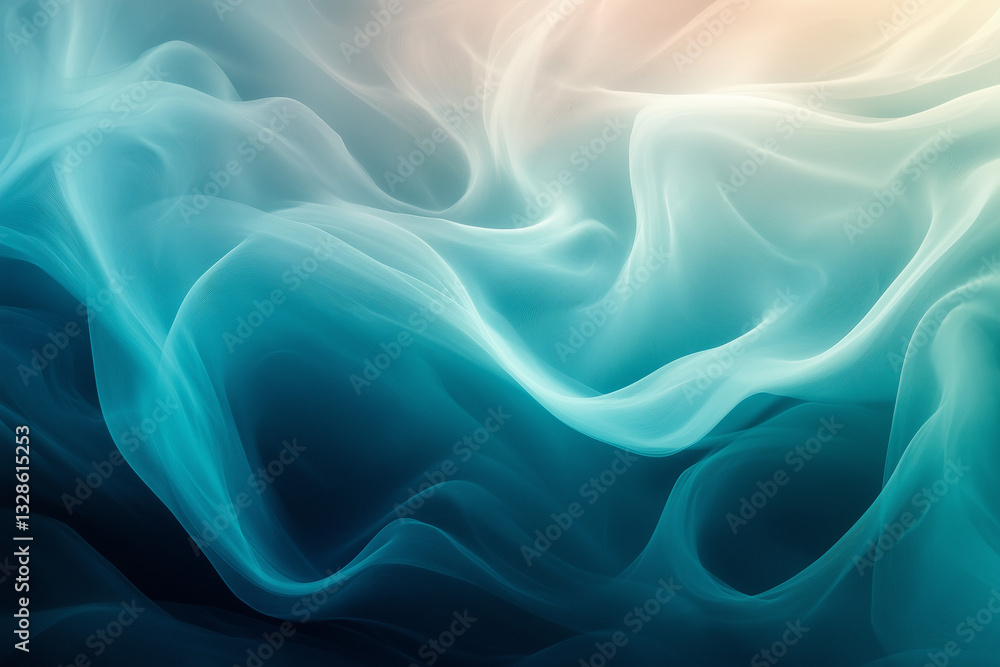 Fototapeta premium Gradients and gentle blur effects are used in this abstract depiction of time passing to show movement and change.