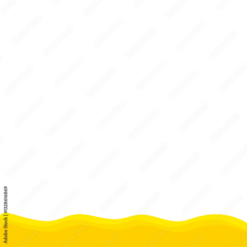 Obraz premium Yellow bottom border