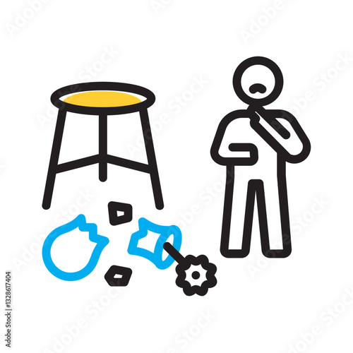 Vector multi color icon for Misdemeanor