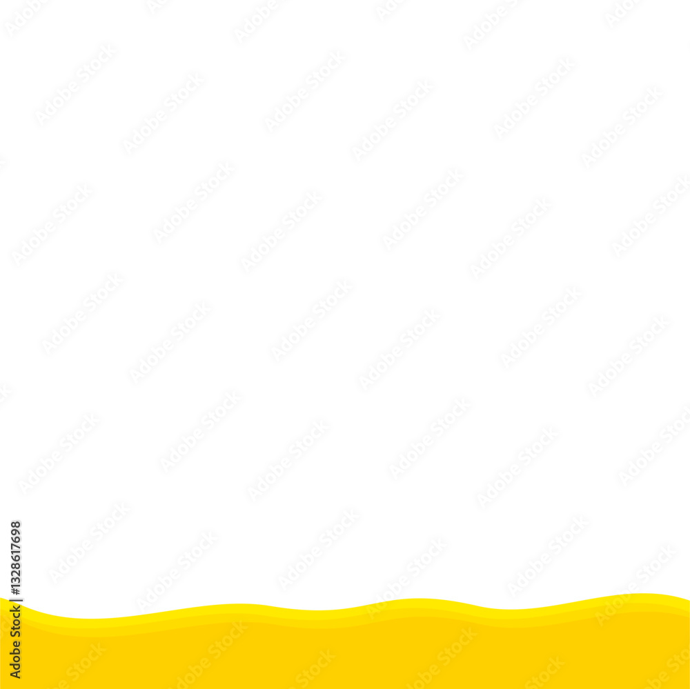 Obraz premium Yellow bottom border