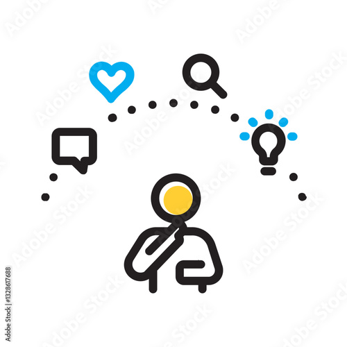 Vector multi color icon for Attributes