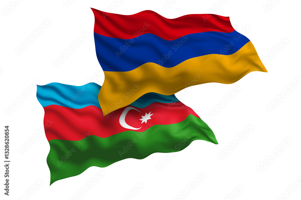 Armenia and Azerbaijan Friendship Flags Diplomatic Relations of Two countries, Sports competition