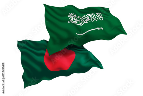 Saudi Arabia and Bangladesh Friendship Flags Diplomatic Relations of Two countries, Sports competition