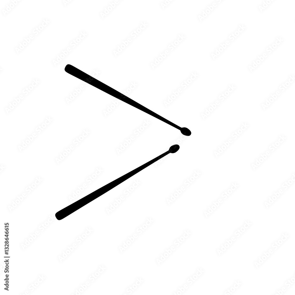 Drum Sticks Vector Icon Drum Sticks Vector Icon
