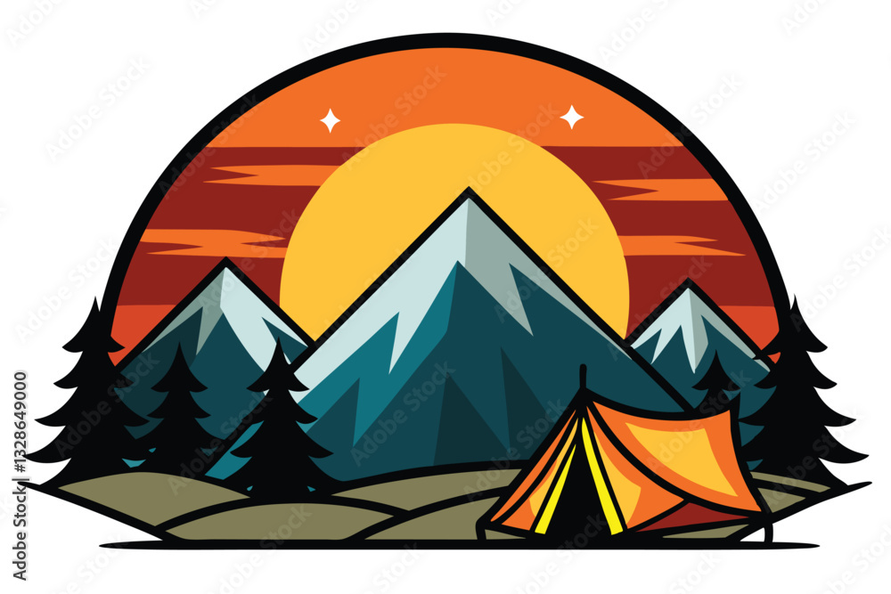 Sunset sumar Clip Art Stock Illustrations design Sunset sumar Clip Art Stock Illustrations design