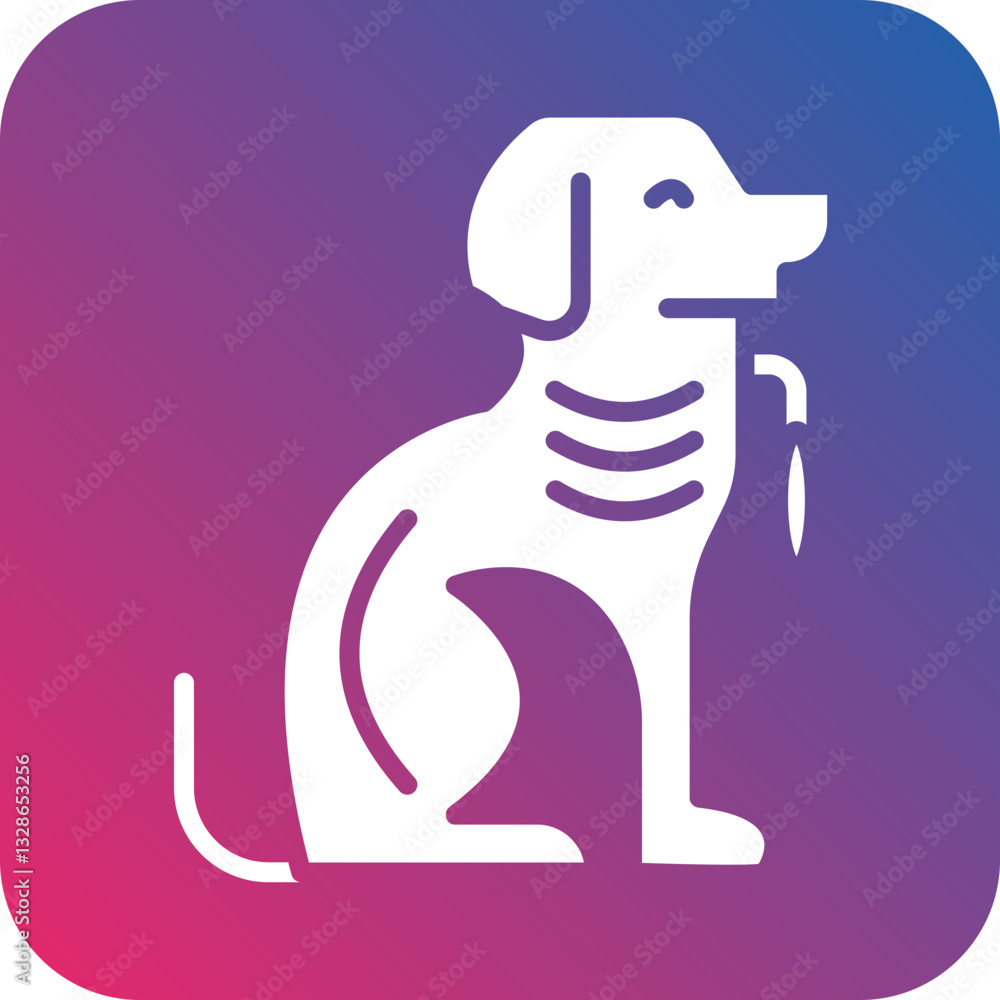 Dog Vector Icon Style Dog Vector Icon Style