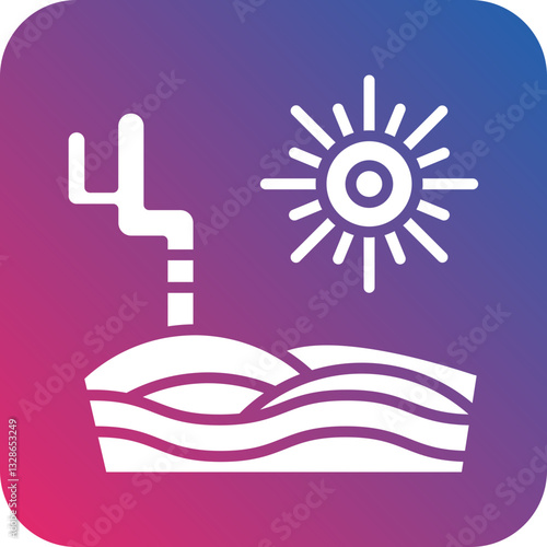 Desert Vector Icon Style
