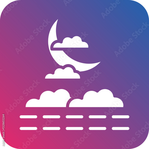 Fog Vector Icon Style