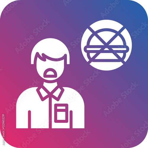 Anorexia Vector Icon Style