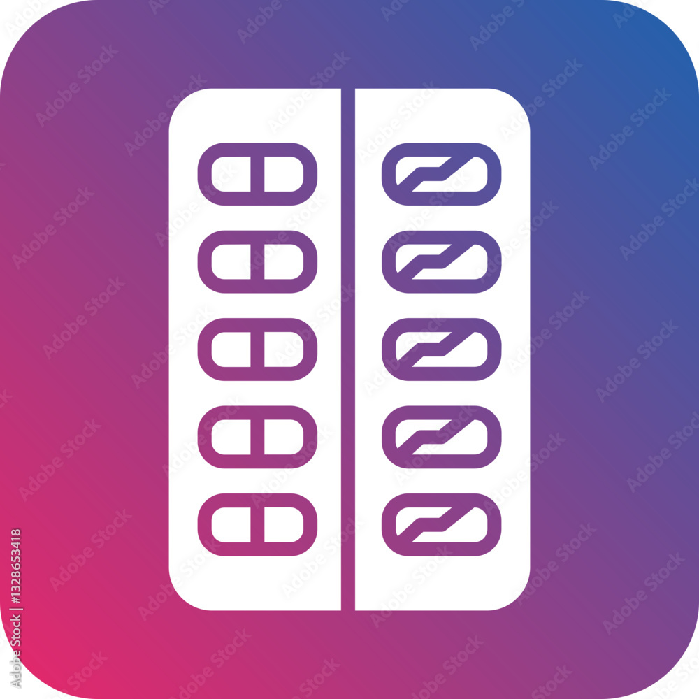 Nicotine Gum Vector Icon Style Nicotine Gum Vector Icon Style