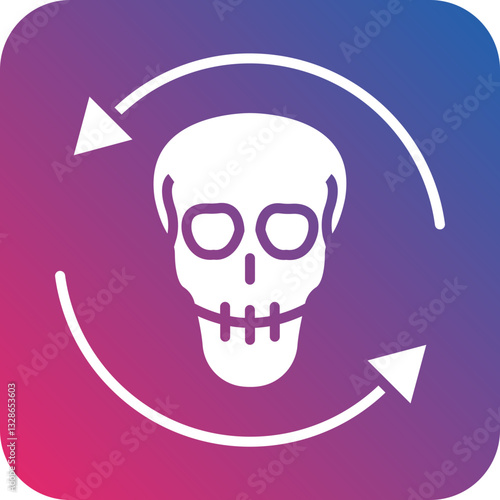 Death Cycle Vector Icon Style