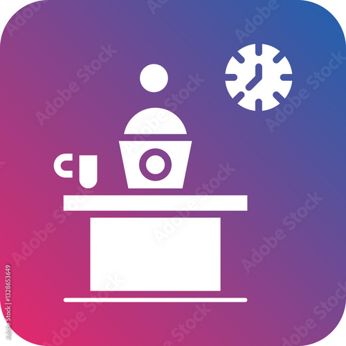 Workaholism Vector Icon Style