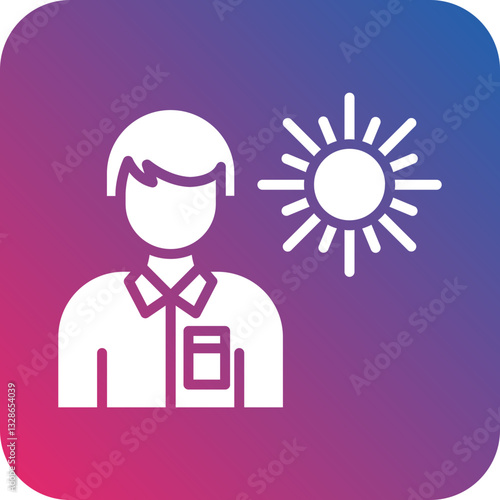 Tanning Addiction Vector Icon Style