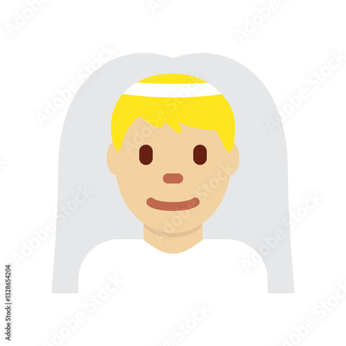 Man with Wedding Veil
