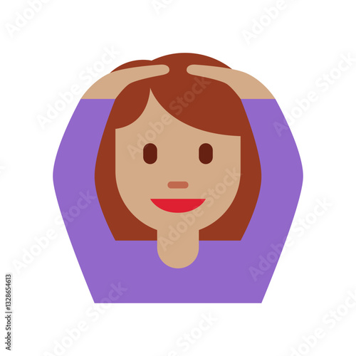 Person Holding Head in Relief

