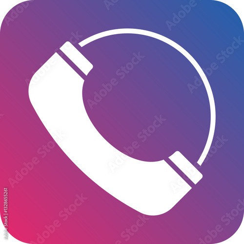 Telephone Service Vector Icon Style