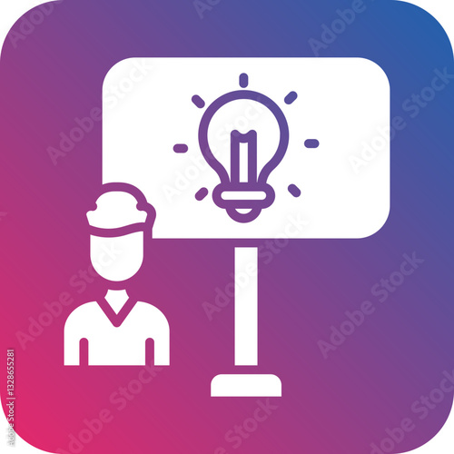 Pitching Event Vector Icon Style