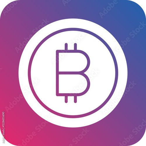 Cryptocurrency Vector Icon Style