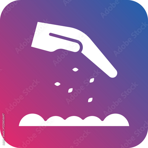 Seed Hand Vector Icon Style
