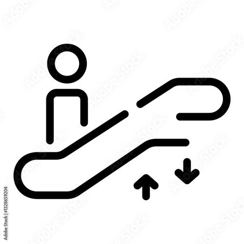 escalator Line Icon