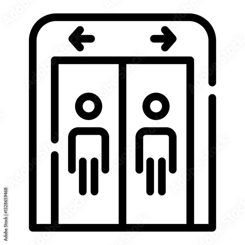 toilet Line Icon