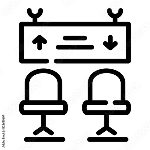 waiting room Line Icon