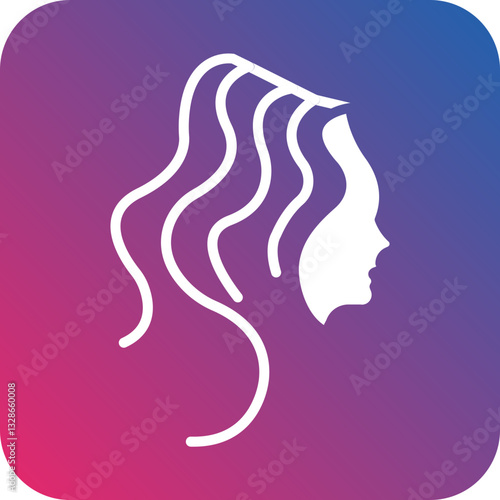 Hair Vector Icon Style