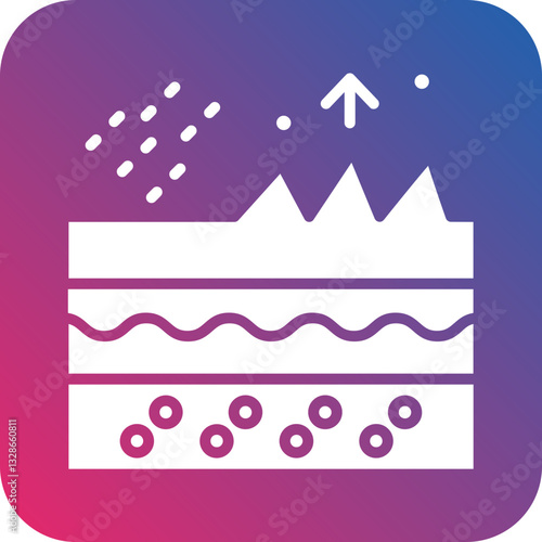 Exfoliation Vector Icon Style