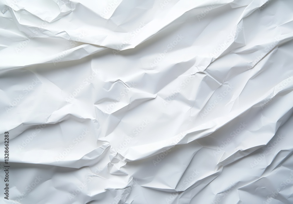 White crumpled paper texture background White crumpled paper texture background