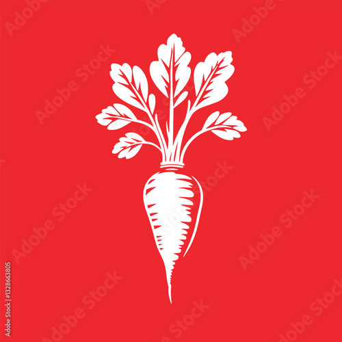Beetroot vegetable logo template design fresh vegetarian health isolated background.