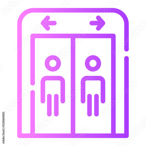 toilet Line Gradient Icon