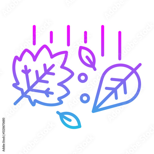 Leaves Falling Icon