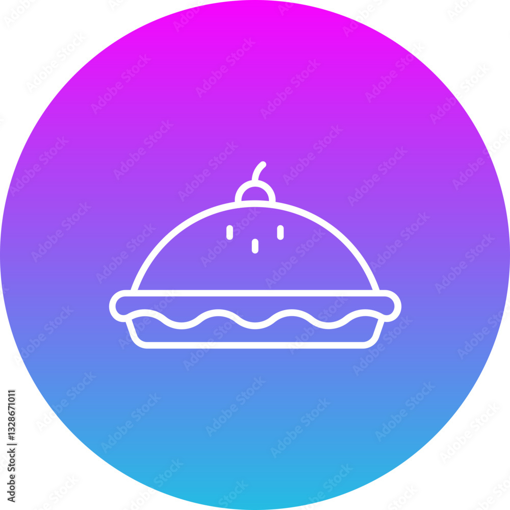 Fototapeta premium Cherry Pie Icon