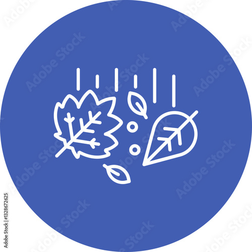 Leaves Falling Icon