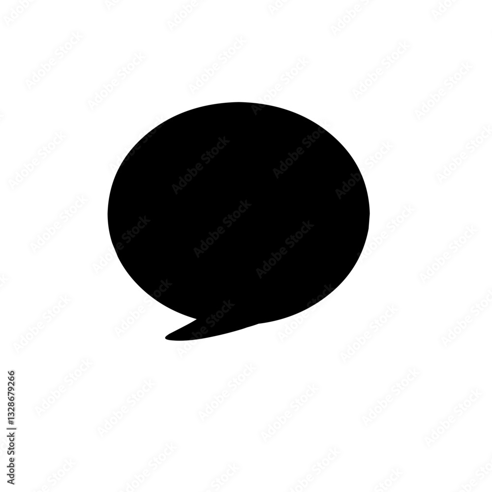 Speech Bubble Black Speech Bubble Black