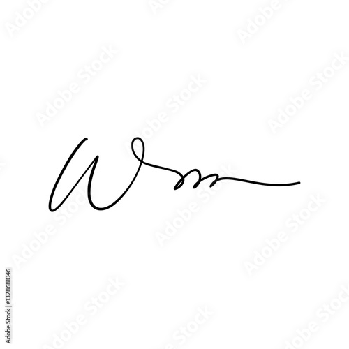 Hand Written Manual Signature for Document