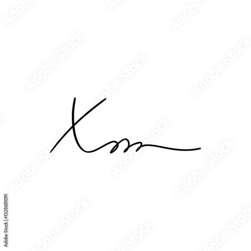 Hand Written Manual Signature for Document